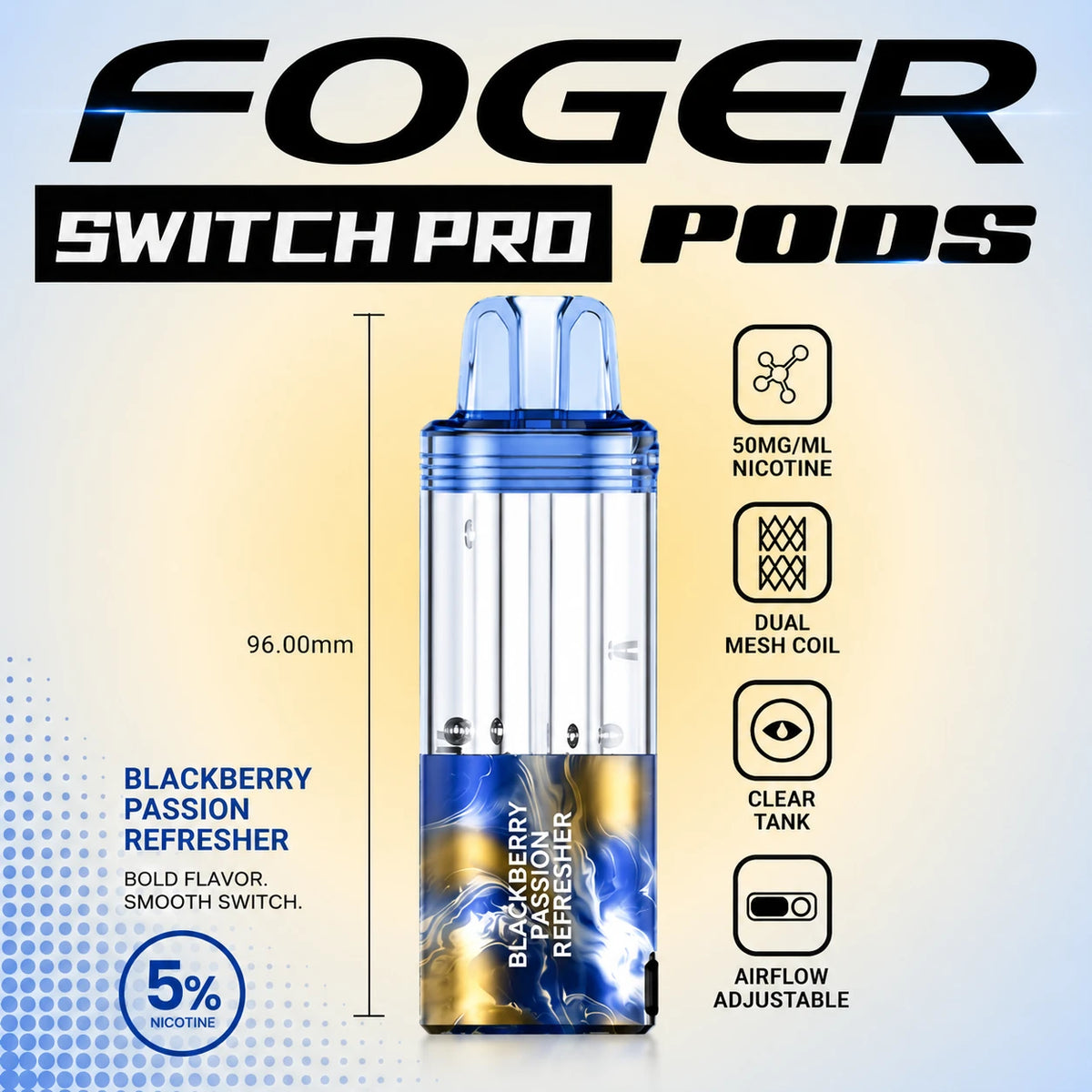 Foger Switch Pro 30000 Puffs Disposable Pods 5CT/Display