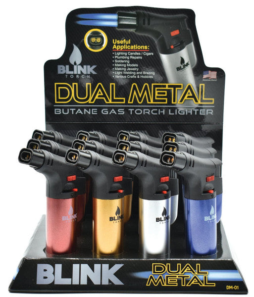 Blink - Dual Metal Torch lighter 12ct