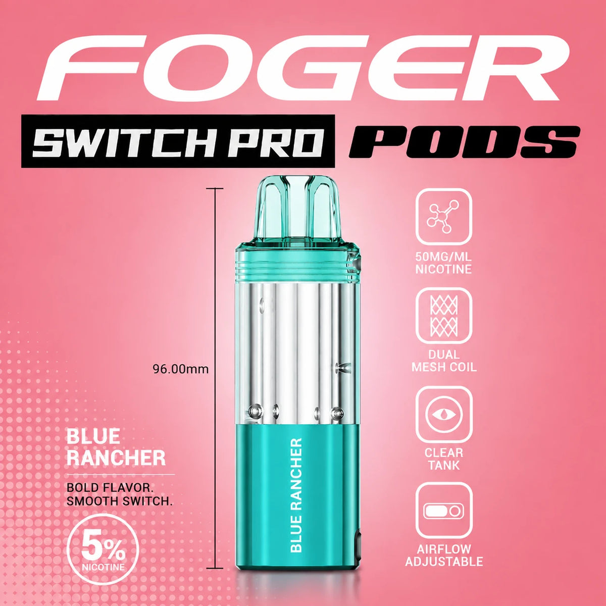 Foger Switch Pro 30000 Puffs Disposable Pods 5CT/Display