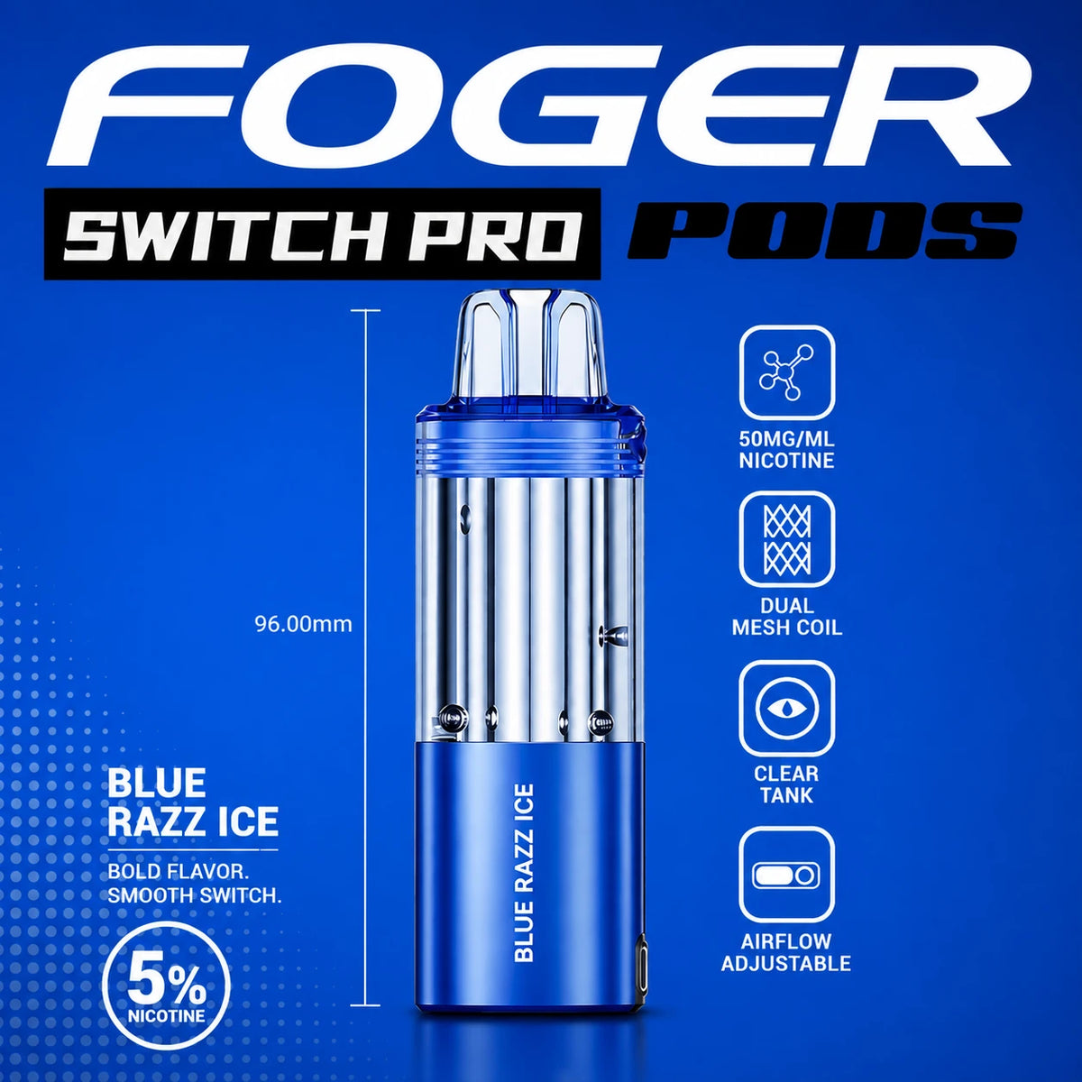 Foger Switch Pro 30000 Puffs Disposable Pods 5CT/Display