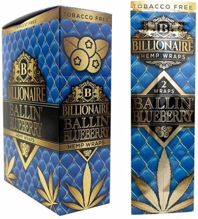 BILLIONAIRE Hemp Wraps  - 2ct/25pk