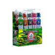 Front angled view of the Blunt Effects Hand Dipped Incense Sticks 72-count display carton featuring an assortment of bright colors. This tiered wholesale housing holds individually wrapped 12-stick retail packs designed to provide a steady thermal burn rate for over 45 minutes of concentrated aroma.