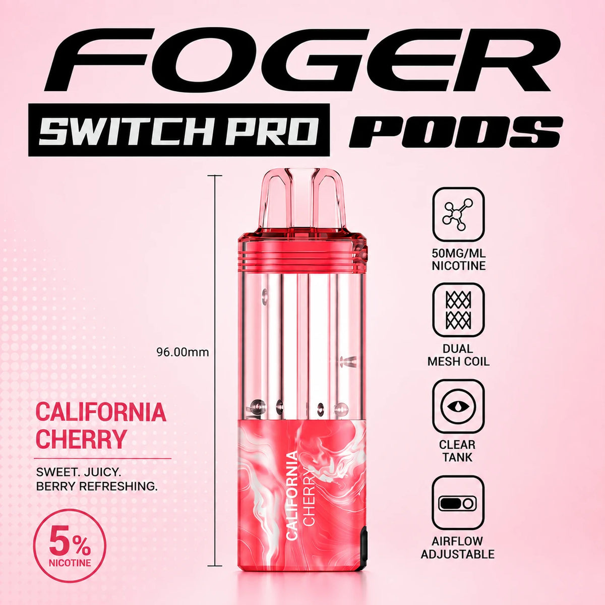 Foger Switch Pro 30000 Puffs Disposable Pods 5CT/Display