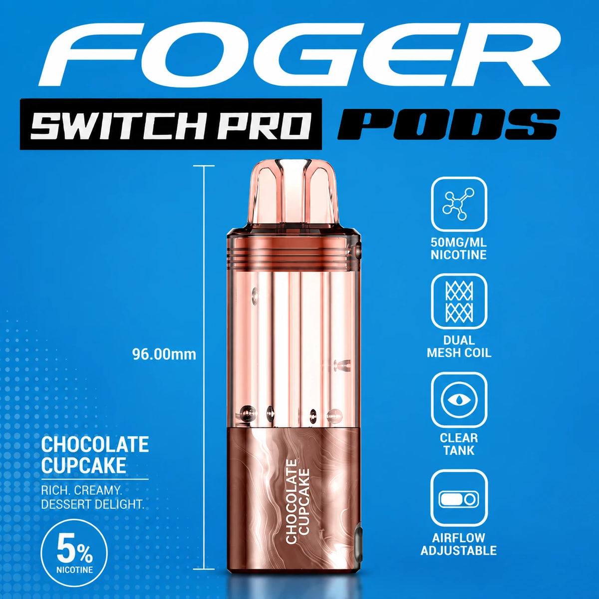 Foger Switch Pro 30000 Puffs Disposable Pods 5CT/Display