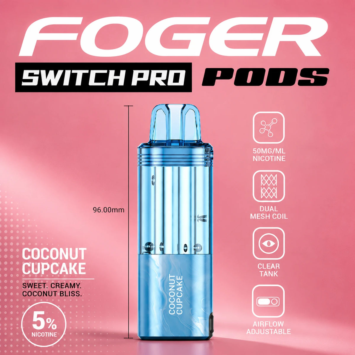 Foger Switch Pro 30000 Puffs Disposable Pods 5CT/Display
