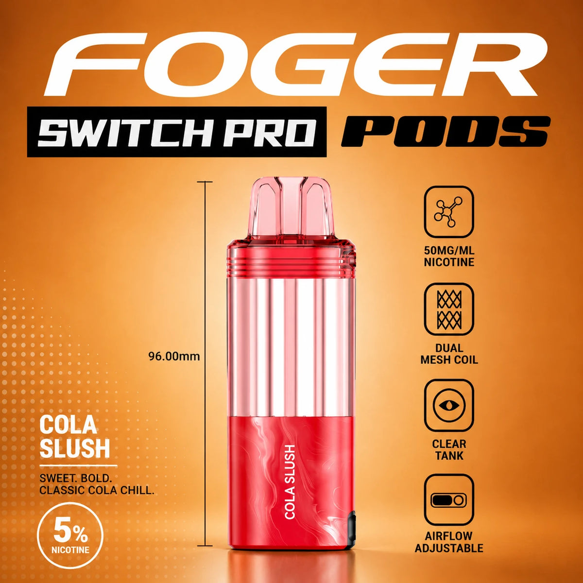 Foger Switch Pro 30000 Puffs Disposable Pods 5CT/Display