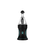 Front view of the Dr. Dabber Boost Evo in black. This premium smart e-rig uses a patented temperature control sensor to provide a consistent, perfectly calibrated dabbing experience every time.