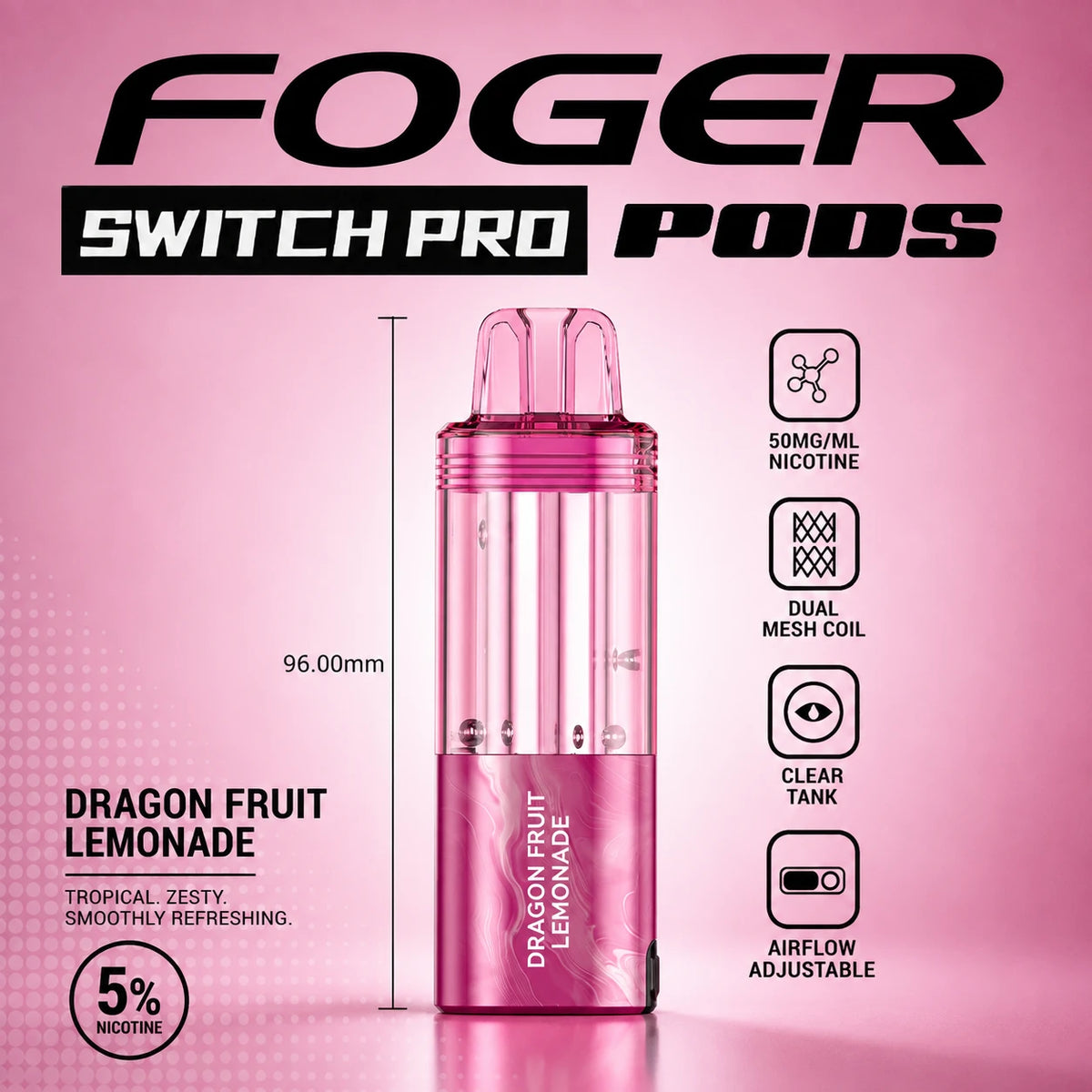 Foger Switch Pro 30000 Puffs Disposable Pods 5CT/Display
