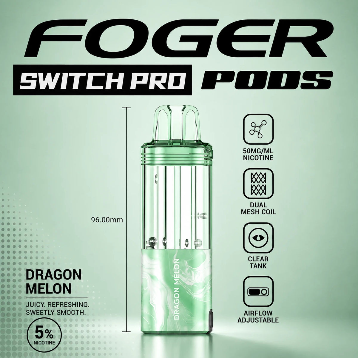 Foger Switch Pro 30000 Puffs Disposable Pods 5CT/Display