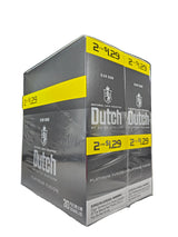 Angled view of the Dutch Masters Platinum Fusion cigarillos box in sleek silver-platinum and brown. These slow-burning natural leaf cigarillos come in a wholesale 15-count box of 2-packs, ideal for retail counter displays.