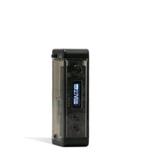 Front view of the Exxus Adapt Cartridge Vaporizer in black. This transparent 510-threaded power supply features an adjustable cartridge chamber with manual dials to securely house larger 2-gram oil tanks.