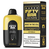 Fifty Bar V2 Black 20000 Puffs Disposable Vape 5CT/Display