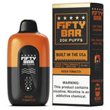 Fifty Bar V2 Black 20000 Puffs Disposable Vape 5CT/Display
