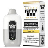 Fifty Bar V2 White 20000 Puffs Disposable Vape 5CT/Display