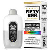 Fifty Bar V2 White 20000 Puffs Disposable Vape 5CT/Display