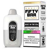 Fifty Bar V2 White 20000 Puffs Disposable Vape 5CT/Display