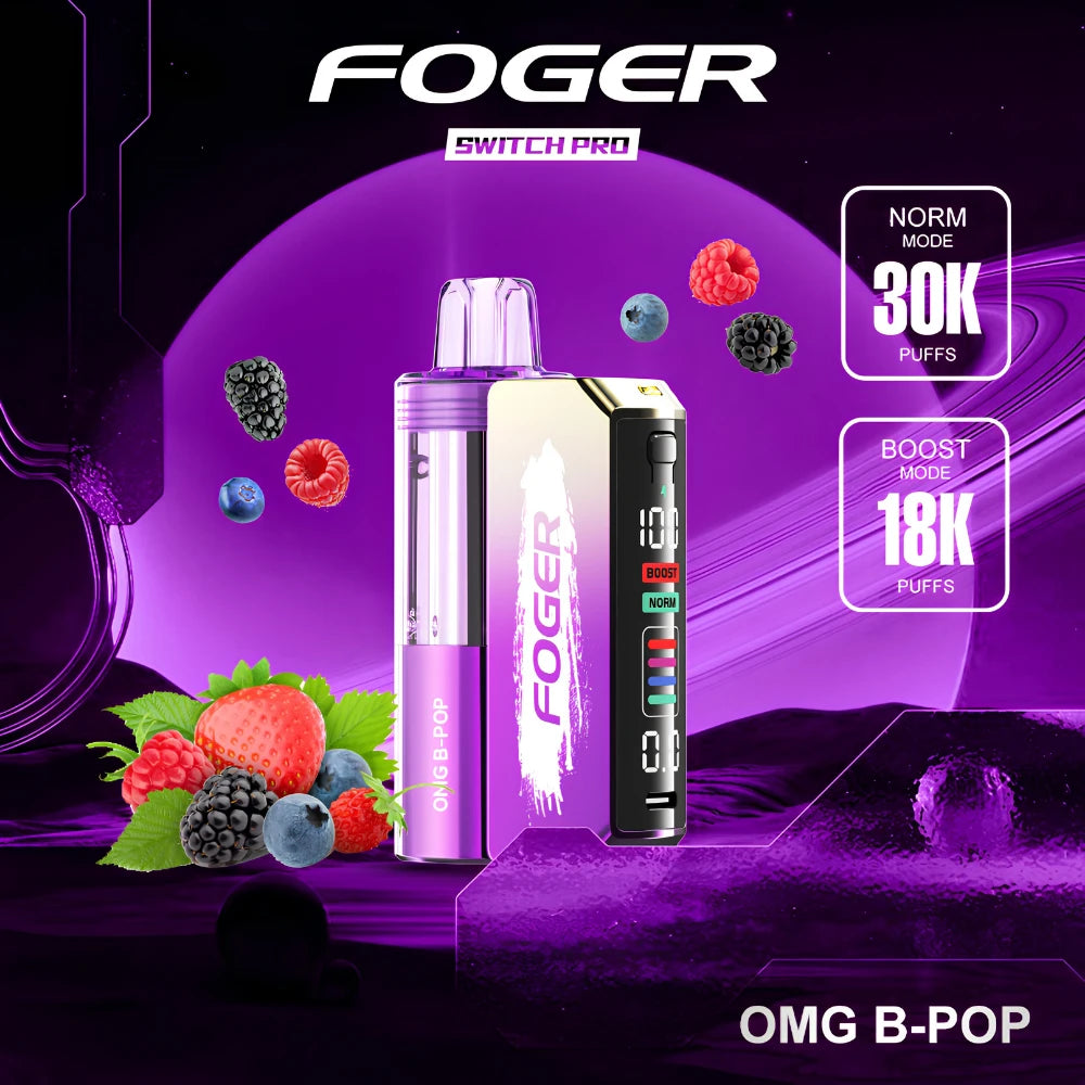 Foger Switch Pro 30000 Puffs Disposable Vape Kit 5CT/Display