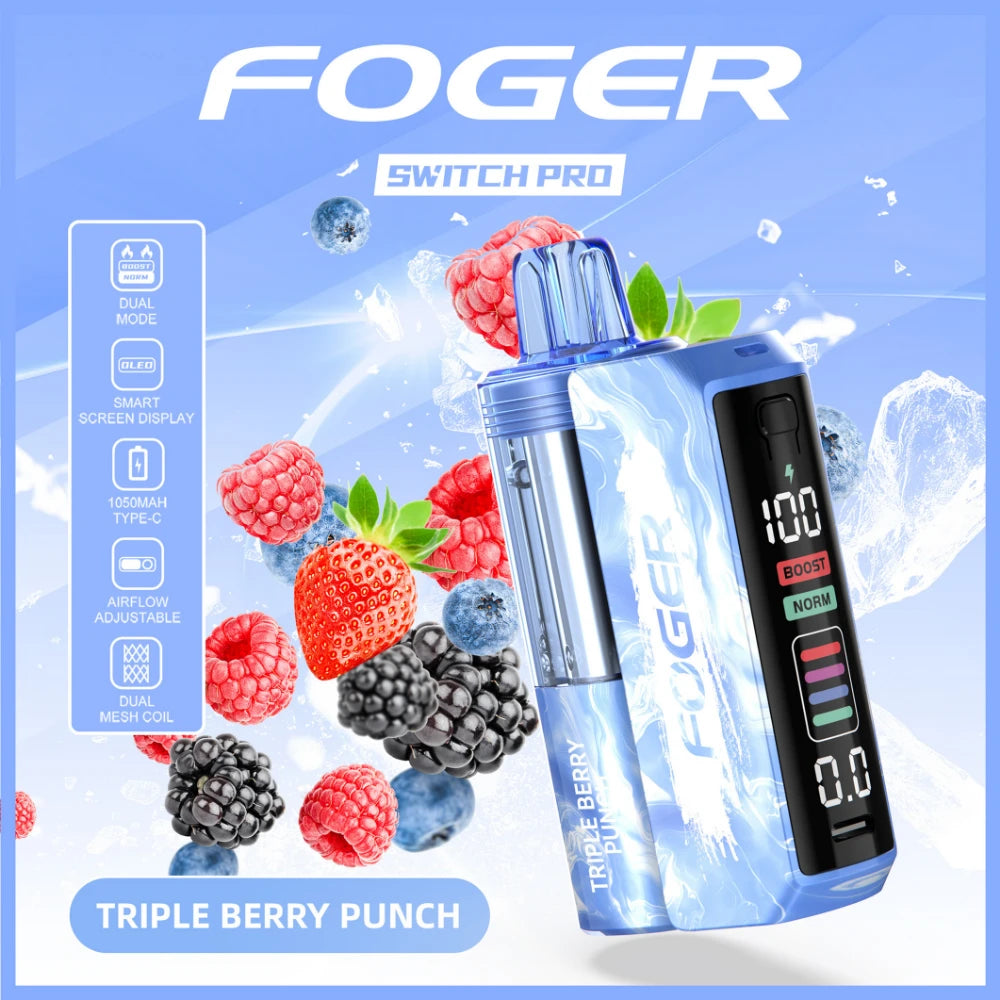 Foger Switch Pro 30000 Puffs Disposable Vape Kit 5CT/Display