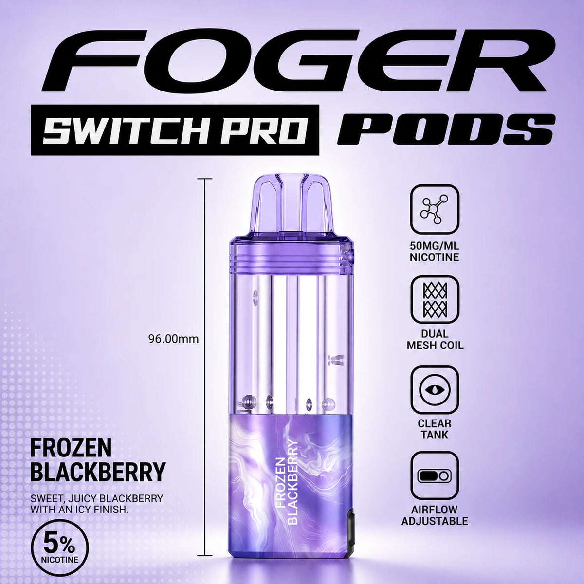 Foger Switch Pro 30000 Puffs Disposable Pods 5CT/Display
