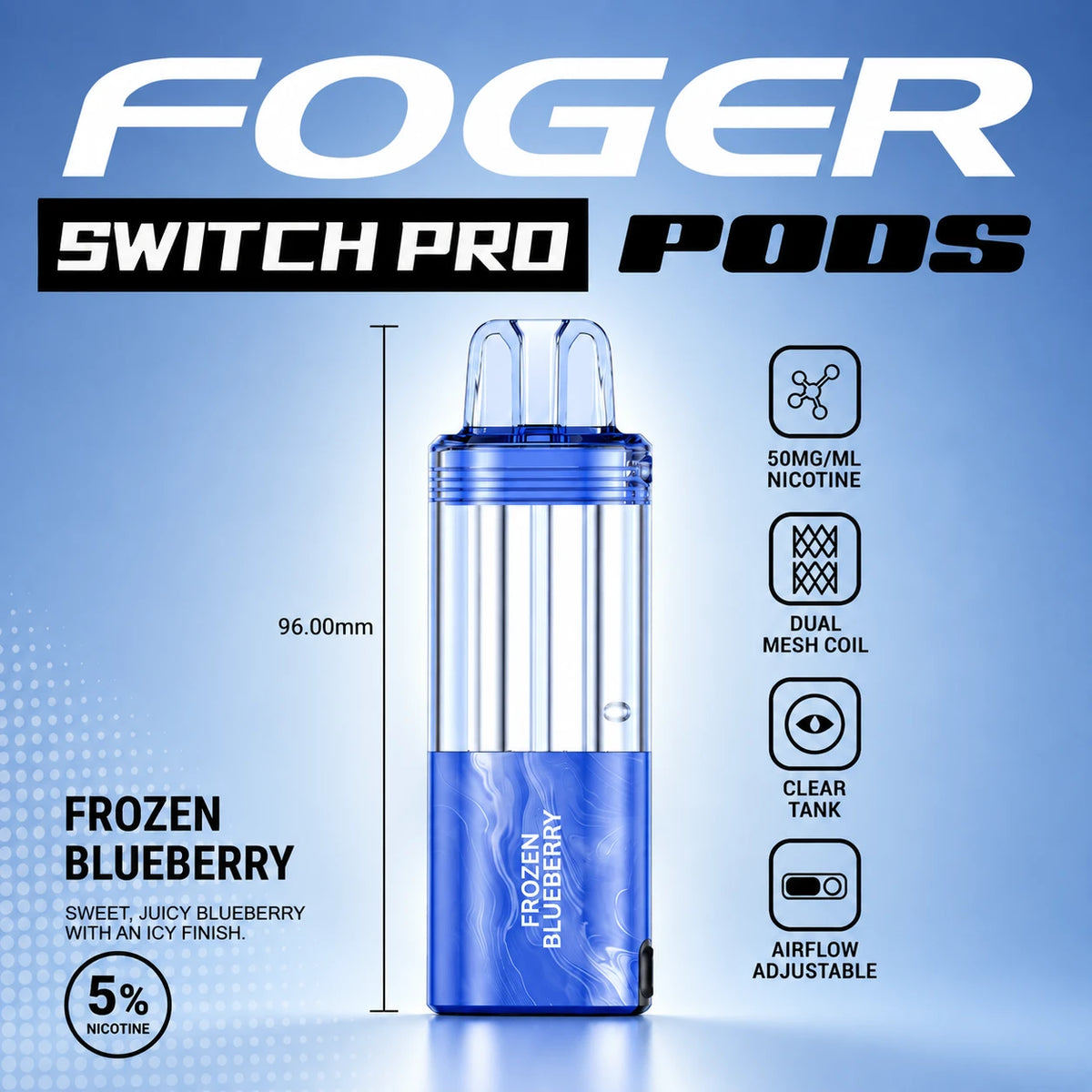 Foger Switch Pro 30000 Puffs Disposable Pods 5CT/Display