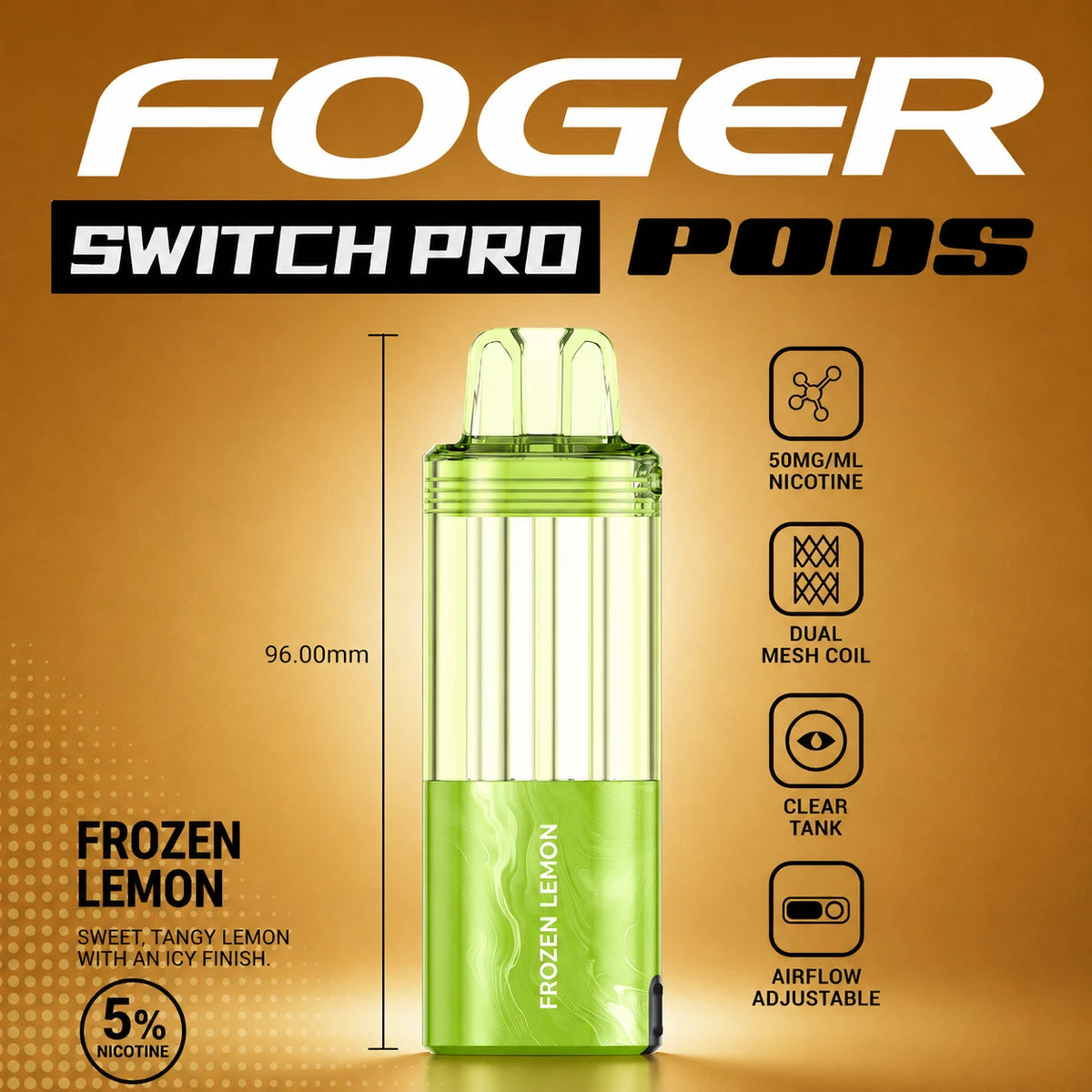 Foger Switch Pro 30000 Puffs Disposable Pods 5CT/Display