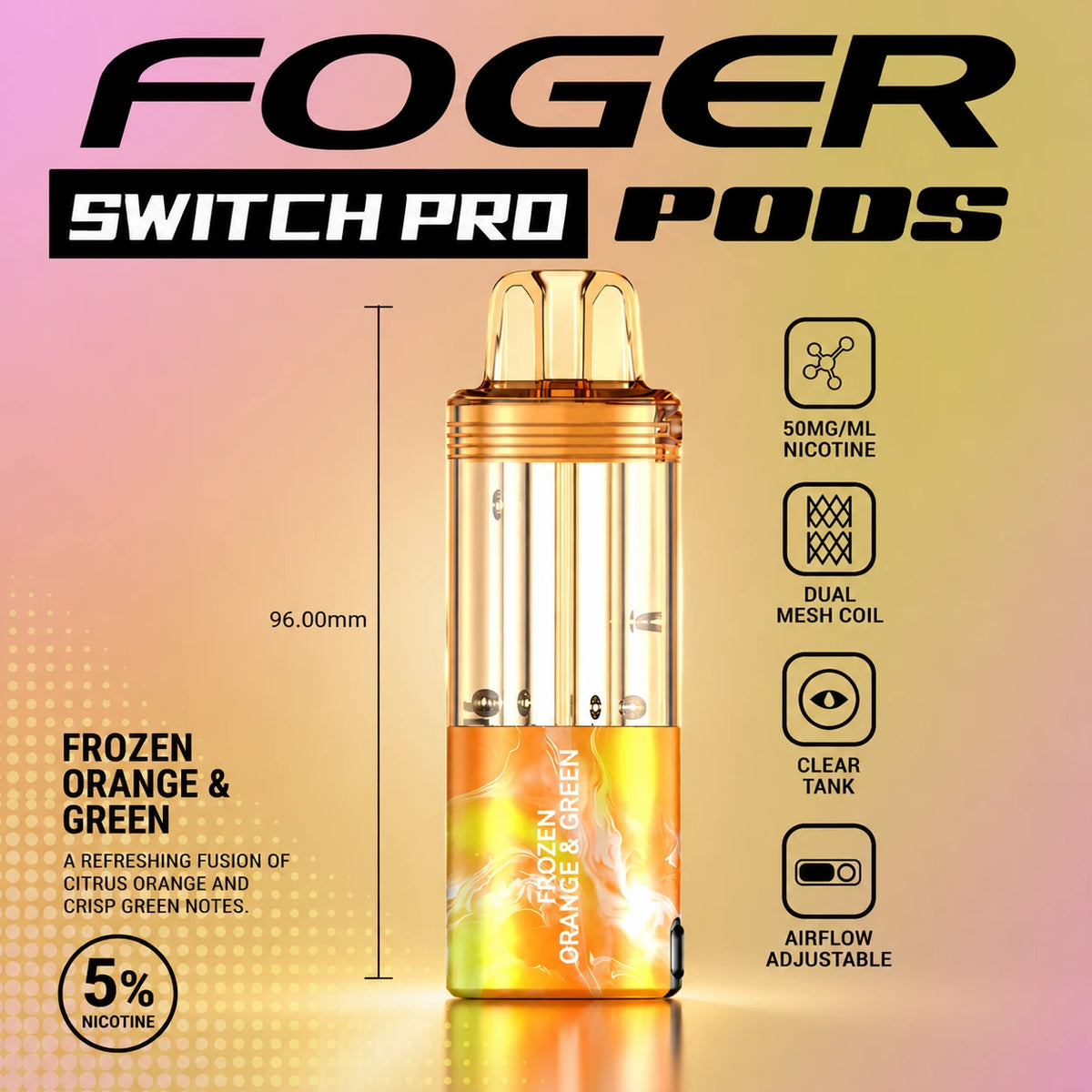 Foger Switch Pro 30000 Puffs Disposable Pods 5CT/Display
