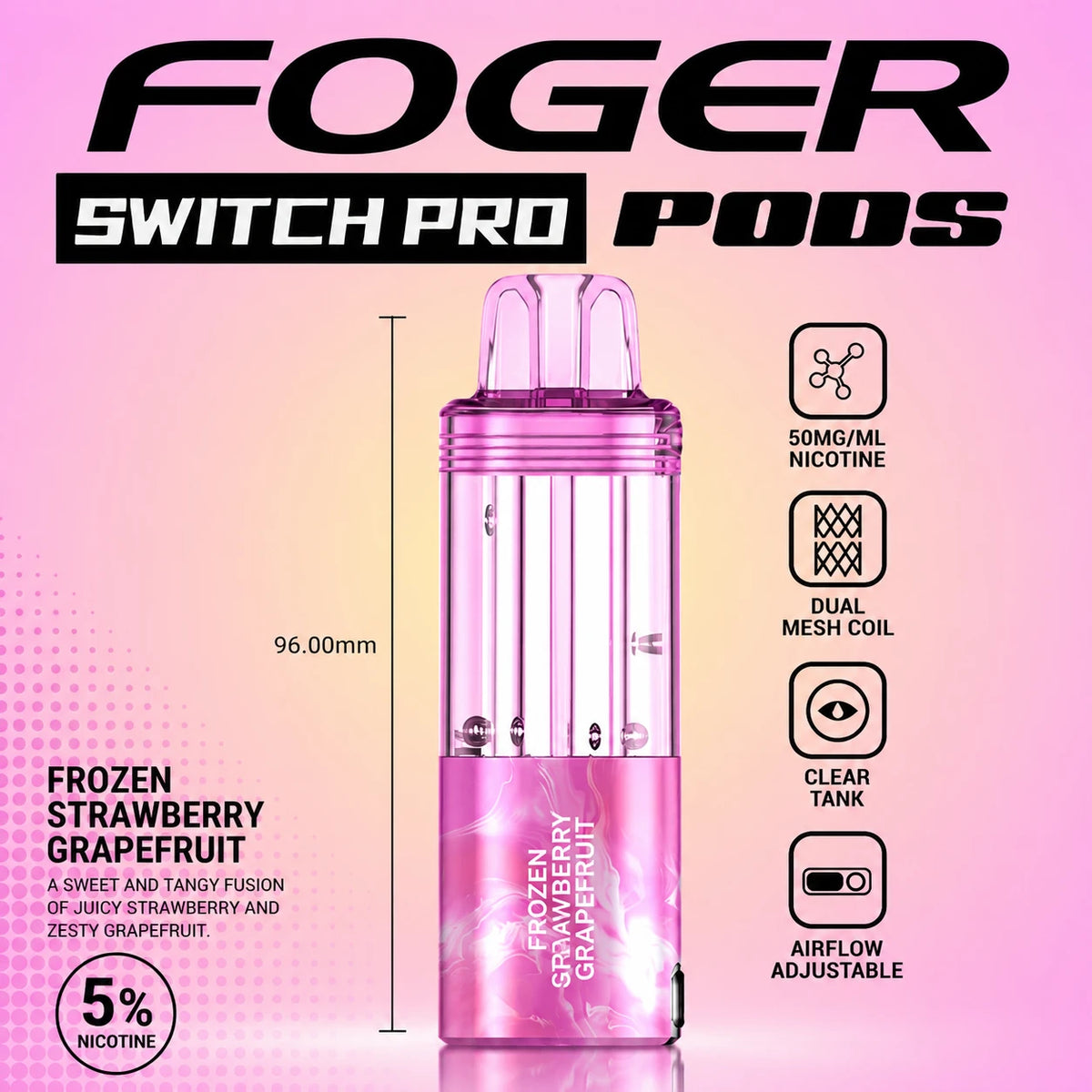 Foger Switch Pro 30000 Puffs Disposable Pods 5CT/Display