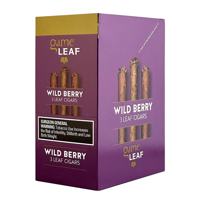 Game Leaf Cigarillos (10-Count Box of 3-Packs)