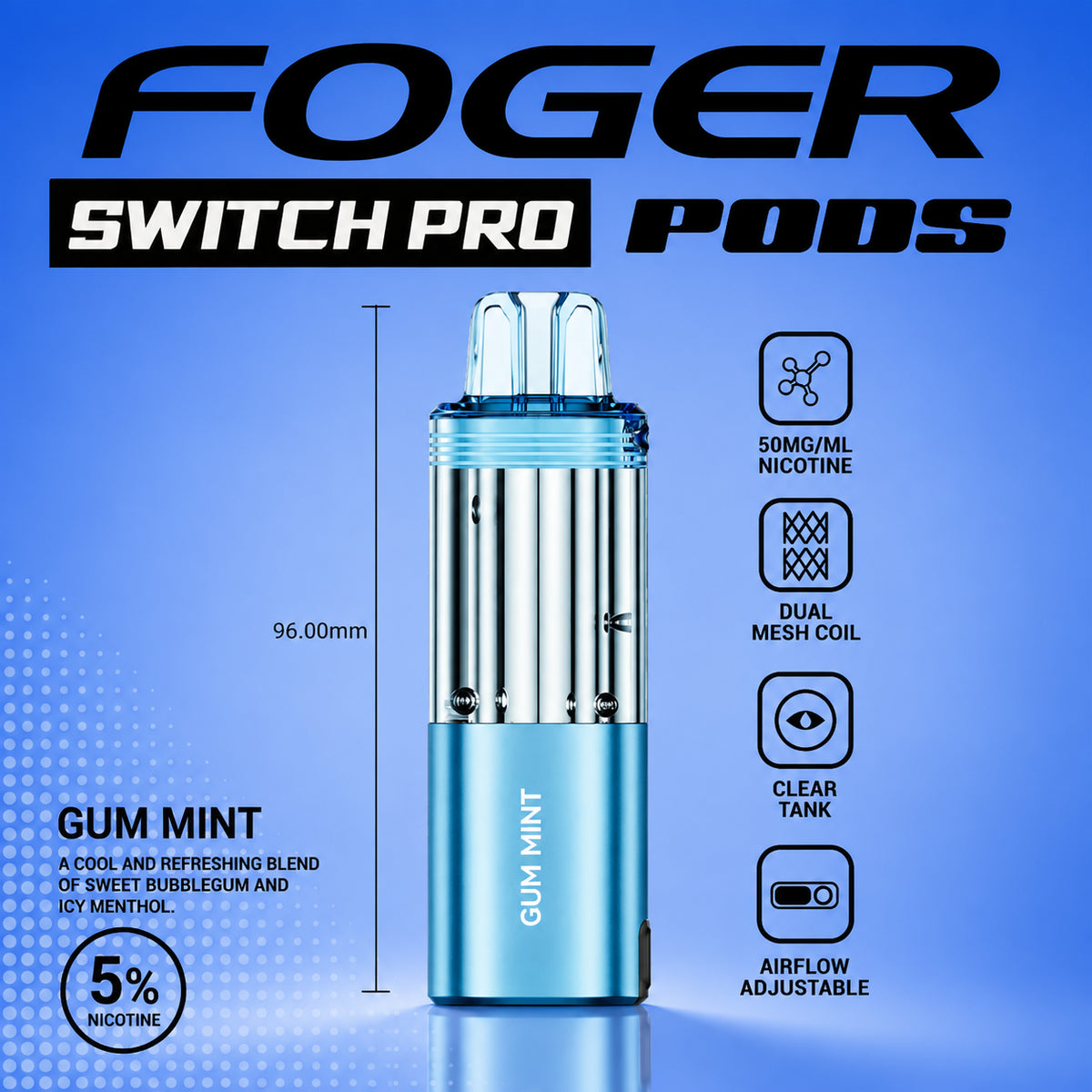 Foger Switch Pro 30000 Puffs Disposable Pods 5CT/Display