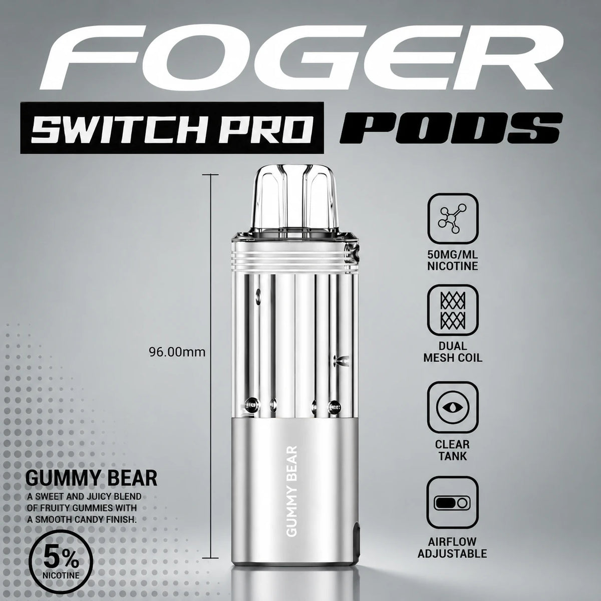 Foger Switch Pro 30000 Puffs Disposable Pods 5CT/Display