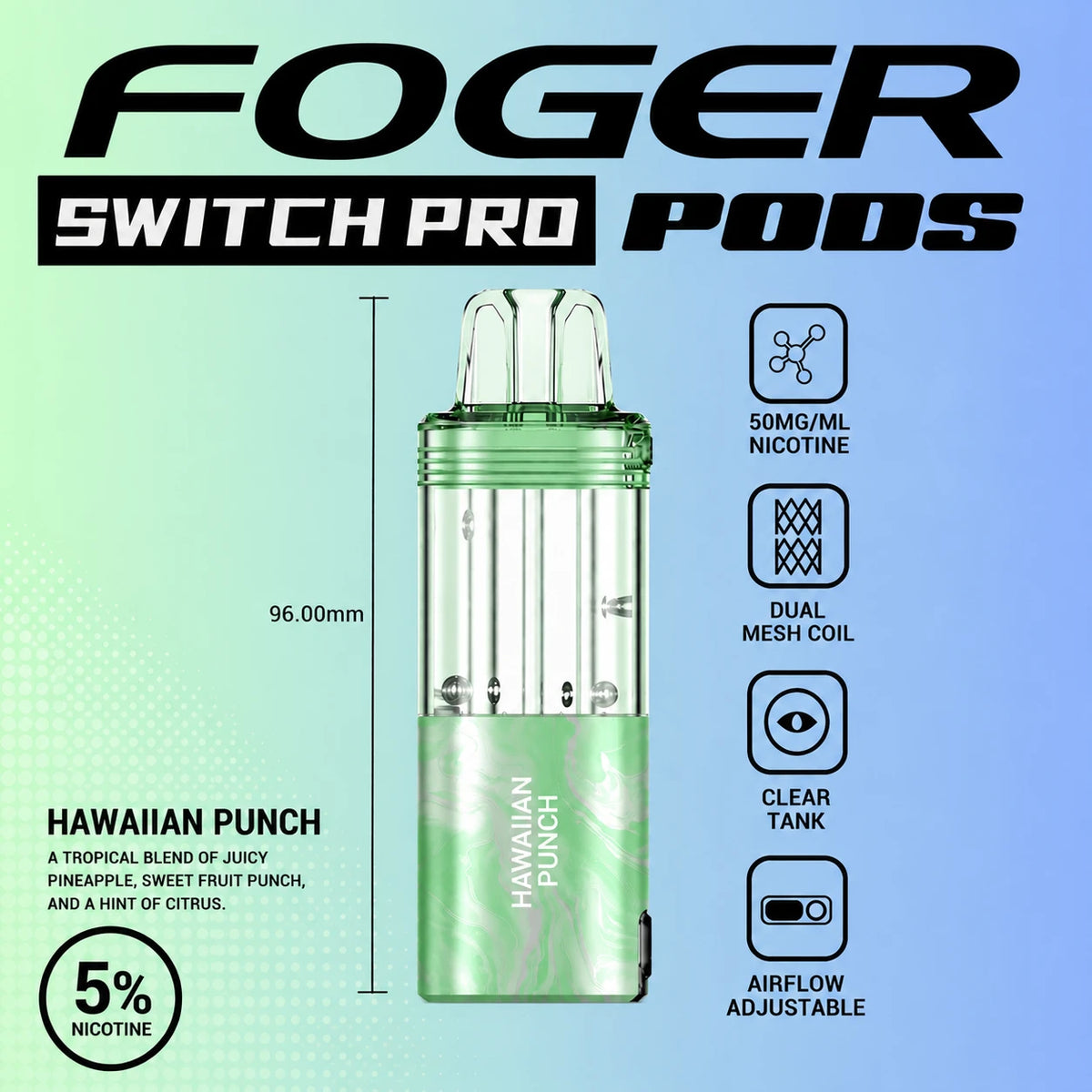 Foger Switch Pro 30000 Puffs Disposable Pods 5CT/Display