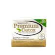 Front view of the Herbal Clean Premium Detox Capsules 2-Pack in metallic blue, white, and silver packaging. This rapid same-day cleanse utilizes a potent proprietary herbal blend to quickly flush toxins and impurities from your system.