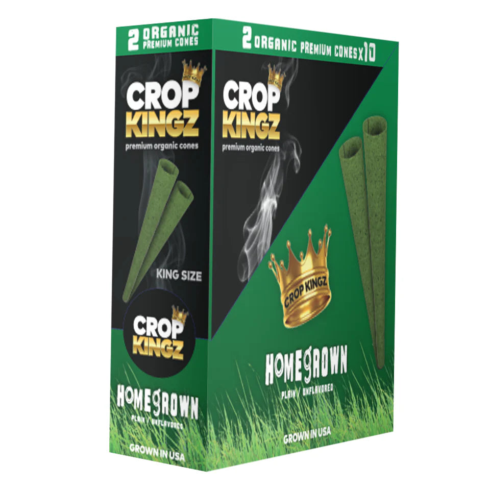 Crop Kingz Self-Sealing Hemp Wraps – Tobacco-Free 2-Pack 10ct Display Box