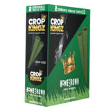 Crop Kingz Self-Sealing Hemp Wraps – Tobacco-Free 2-Pack 10ct Display Box
