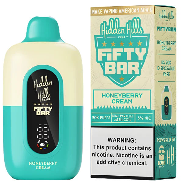 Fifty Bar V2 Hidden Hills 20000 Puffs Disposable Vape 5CT/Display