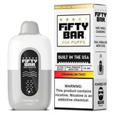 Fifty Bar V2 White 20000 Puffs Disposable Vape 5CT/Display
