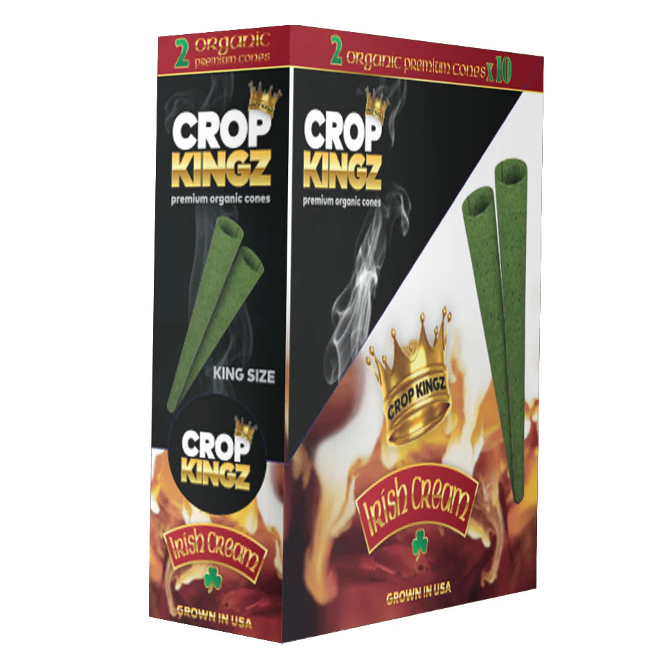 Crop Kingz Self-Sealing Hemp Wraps – Tobacco-Free 2-Pack 10ct Display Box