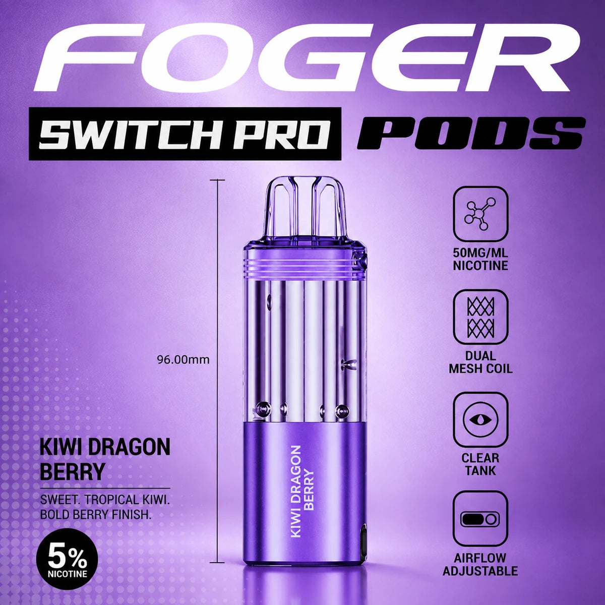 Foger Switch Pro 30000 Puffs Disposable Pods 5CT/Display