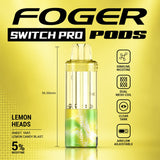 Foger Switch Pro 30000 Puffs Disposable Pods 5CT/Display