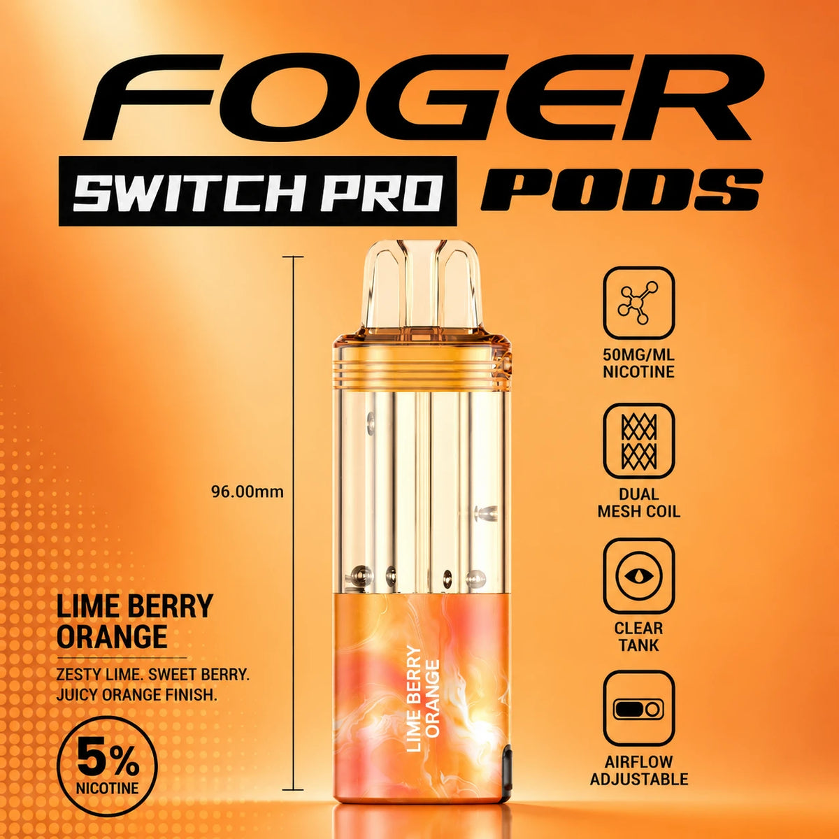 Foger Switch Pro 30000 Puffs Disposable Pods 5CT/Display