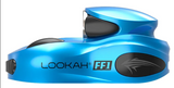 Front view of the Lookah Car FF1 510 Thread Battery in a deep metallic blue finish. This robust 500mAh battery chassis is designed to safely support larger 1ml and 2ml 510-threaded oil cartridges without tipping over.