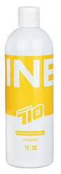 Front view of the Nine9 Formula 710 Isopropyl Cleaner 16oz featuring a yellow label. This industrial-grade 99.9% isopropyl solution provides frictionless cleaning to actively dissolve heavy botanical oils and hardened concentrate residue from quartz bangers and glass rigs.