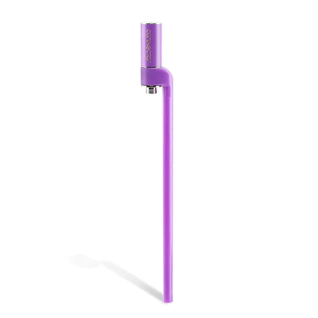 Front view of the Ooze ConNectar nectar collector battery attachment in purple. This highly convenient, 3-piece attachment instantly transforms any standard 510-thread vape pen battery into a fully functional, portable dab straw for your favorite concentrates.