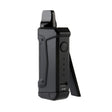 Front view of the Ooze Duplex 2 Dual Extract Vaporizer in black. This C-Core technology device features three unique ways to vape, allowing users to switch between a standard 510 oil cartridge, an Onyx Atomizer for dabs, or an XL Nectar Tip.