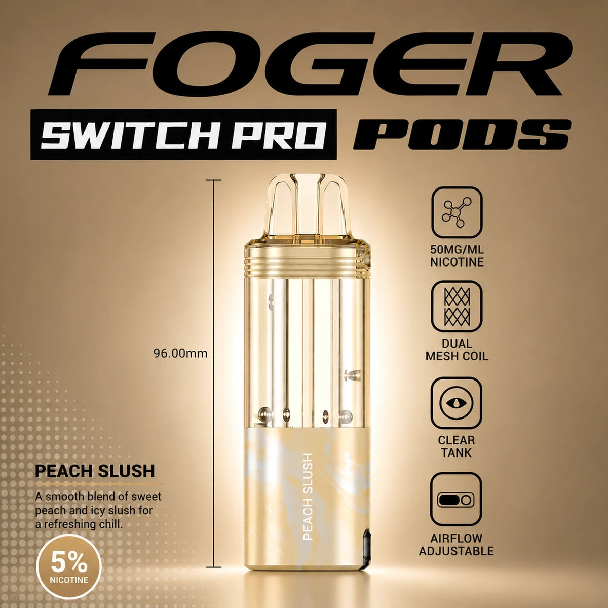 Foger Switch Pro 30000 Puffs Disposable Pods 5CT/Display