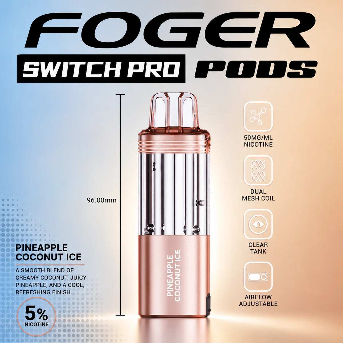 Foger Switch Pro 30000 Puffs Disposable Pods 5CT/Display