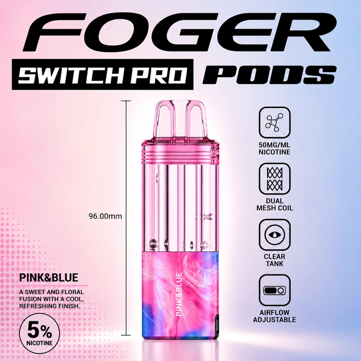 Foger Switch Pro 30000 Puffs Disposable Pods 5CT/Display