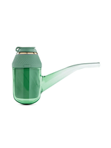 Side profile view of the Puffco Proxy Kit in green. This highly modular, portable electronic pipe uses a removable base unit and a 3D chamber to vaporize concentrates efficiently.