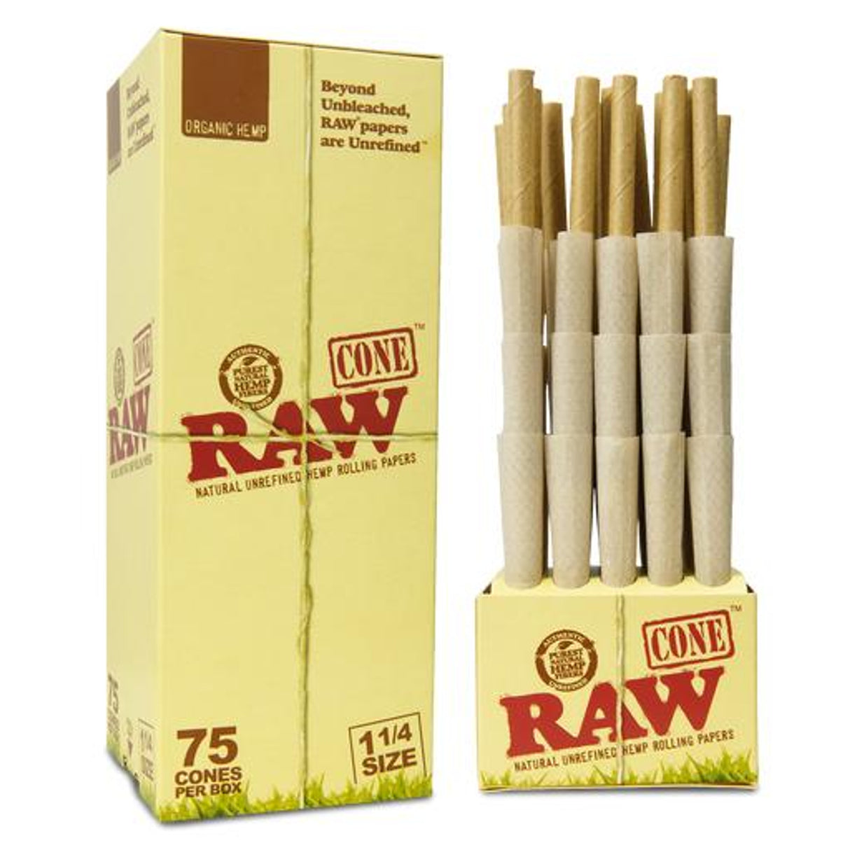 RAW Organic King Size Cones 75ct