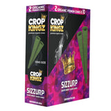 Crop Kingz Self-Sealing Hemp Wraps – Tobacco-Free 2-Pack 10ct Display Box